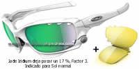 Oakley Jawbone Polished White / Jade Iridium (26-210)